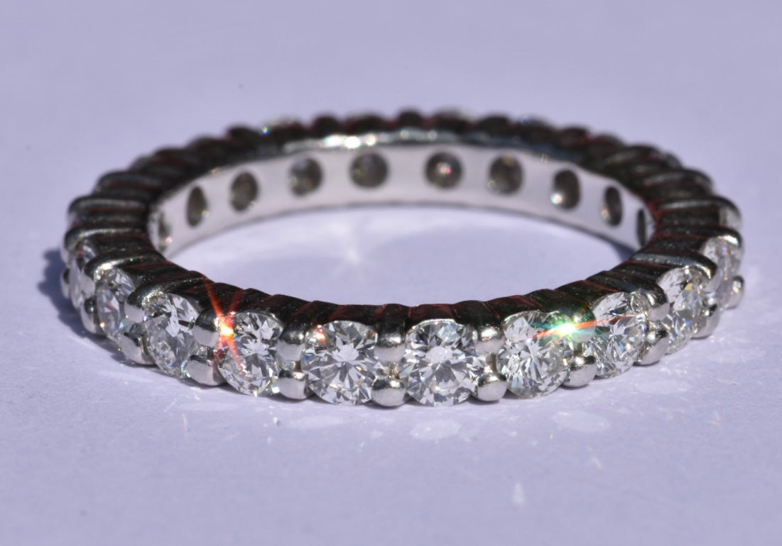 Platinum Diamond Eternity Ring 1.95 carat