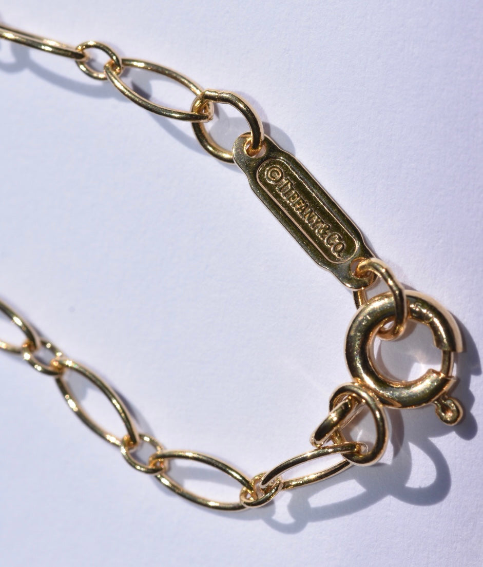 Tiffany & Co Key Diamond Necklace 18k