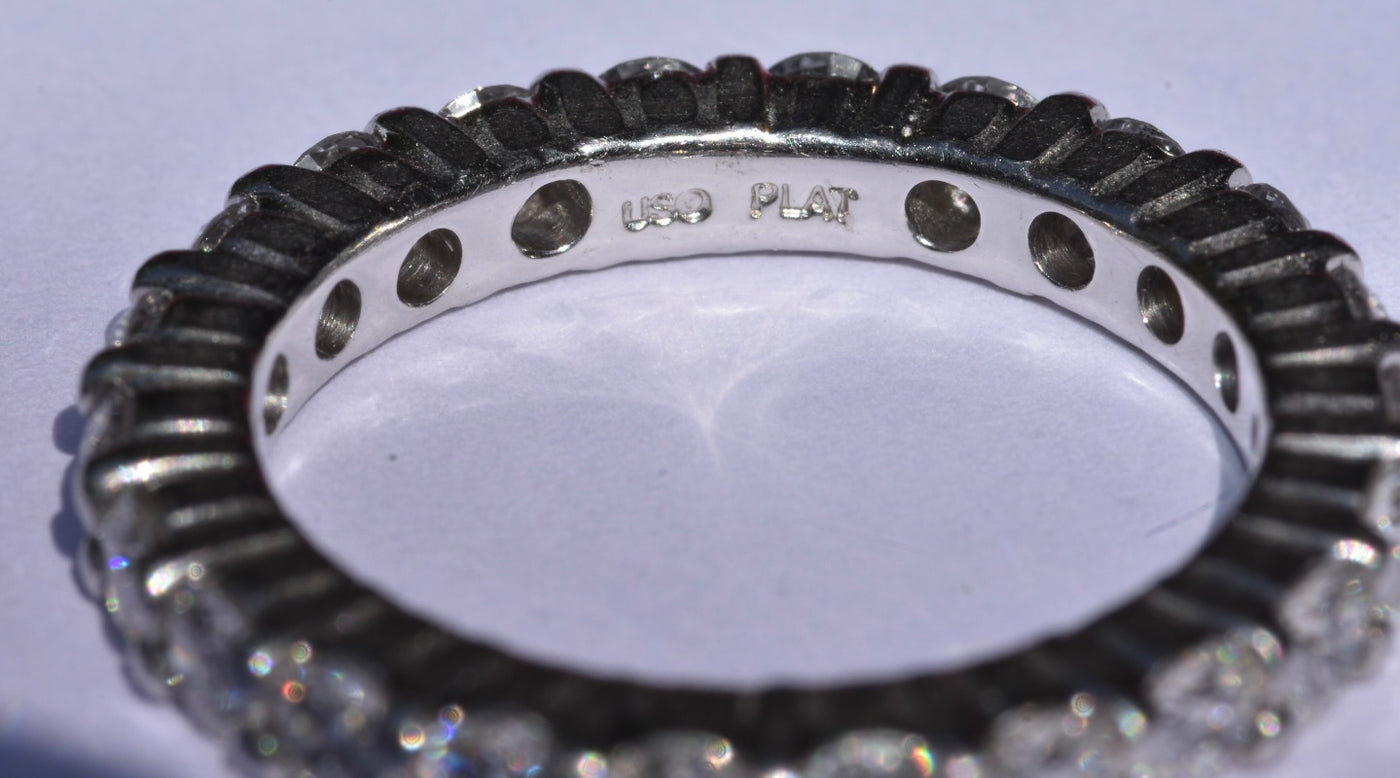 Platinum Diamond Eternity Ring 1.95 carat