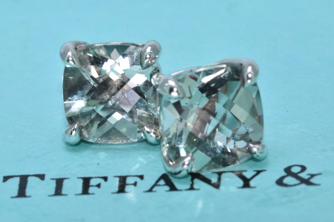 Tiffany & Co.  Green Quartz Prasiolite Earrings