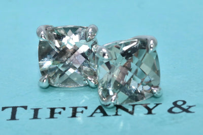 Tiffany & Co.  Green Quartz Prasiolite Earrings