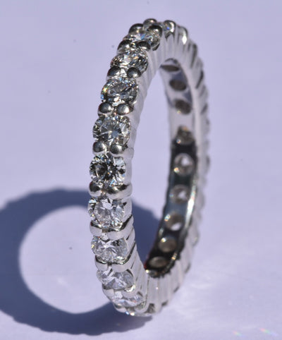 Platinum Diamond Eternity Ring 1.95 carat