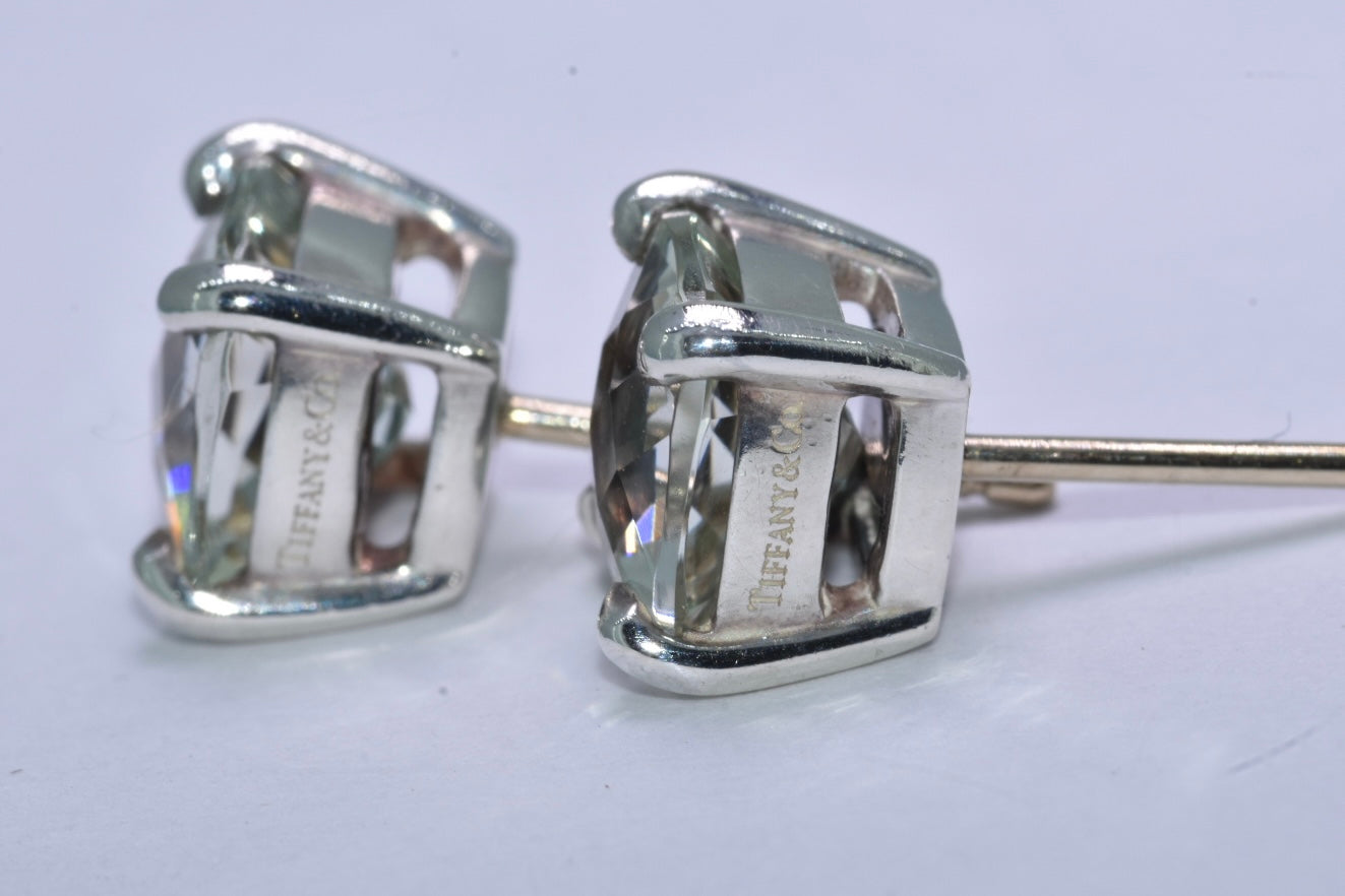 Tiffany & Co.  Green Quartz Prasiolite Earrings
