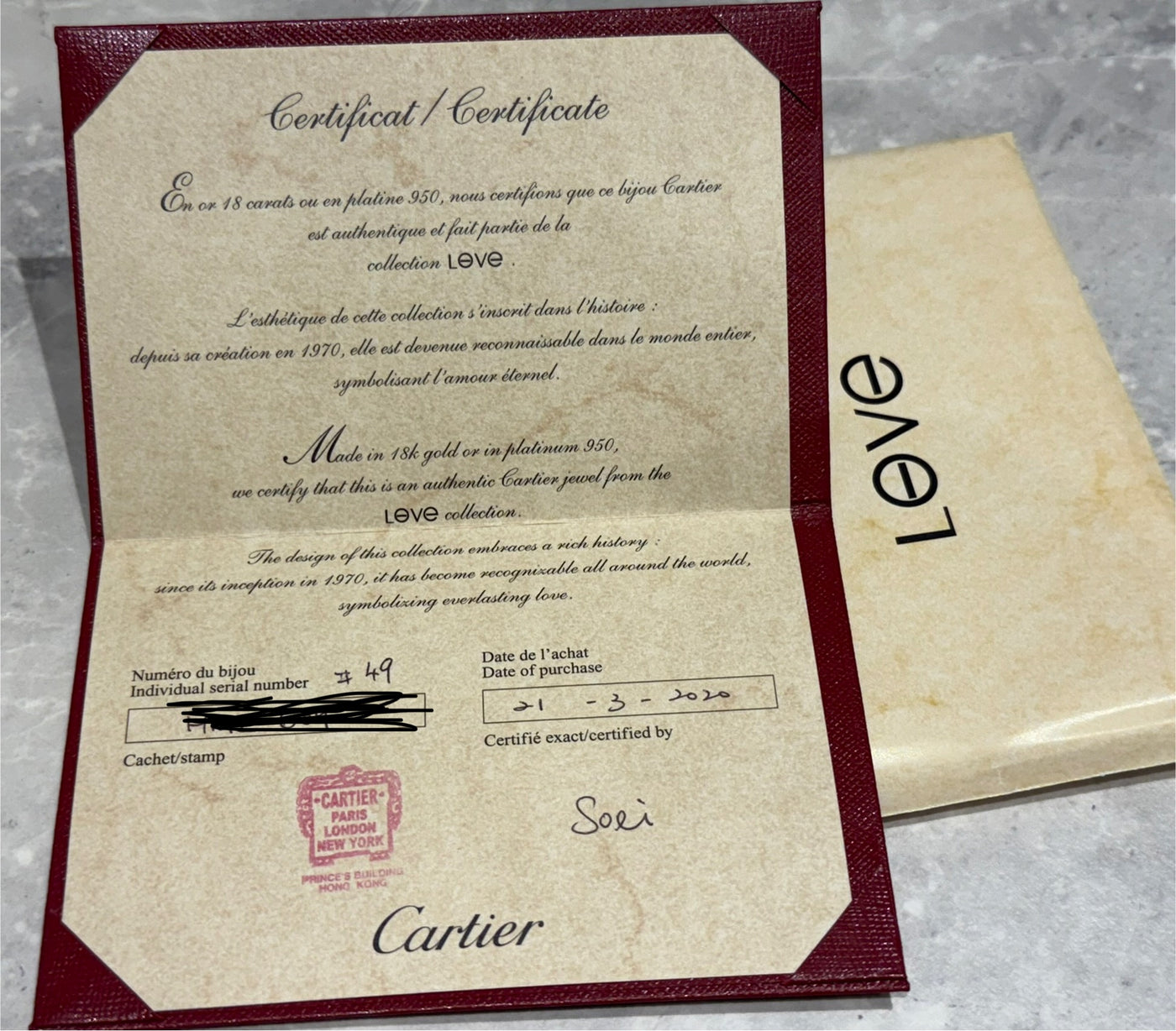 Cartier Love Diamond Ring 18k