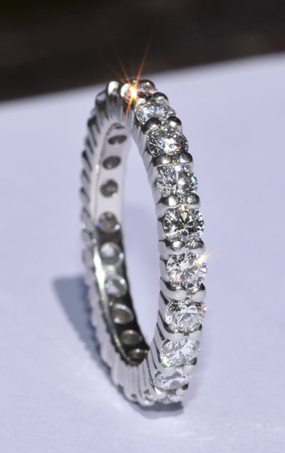 Platinum Diamond Eternity Ring 1.95 carat