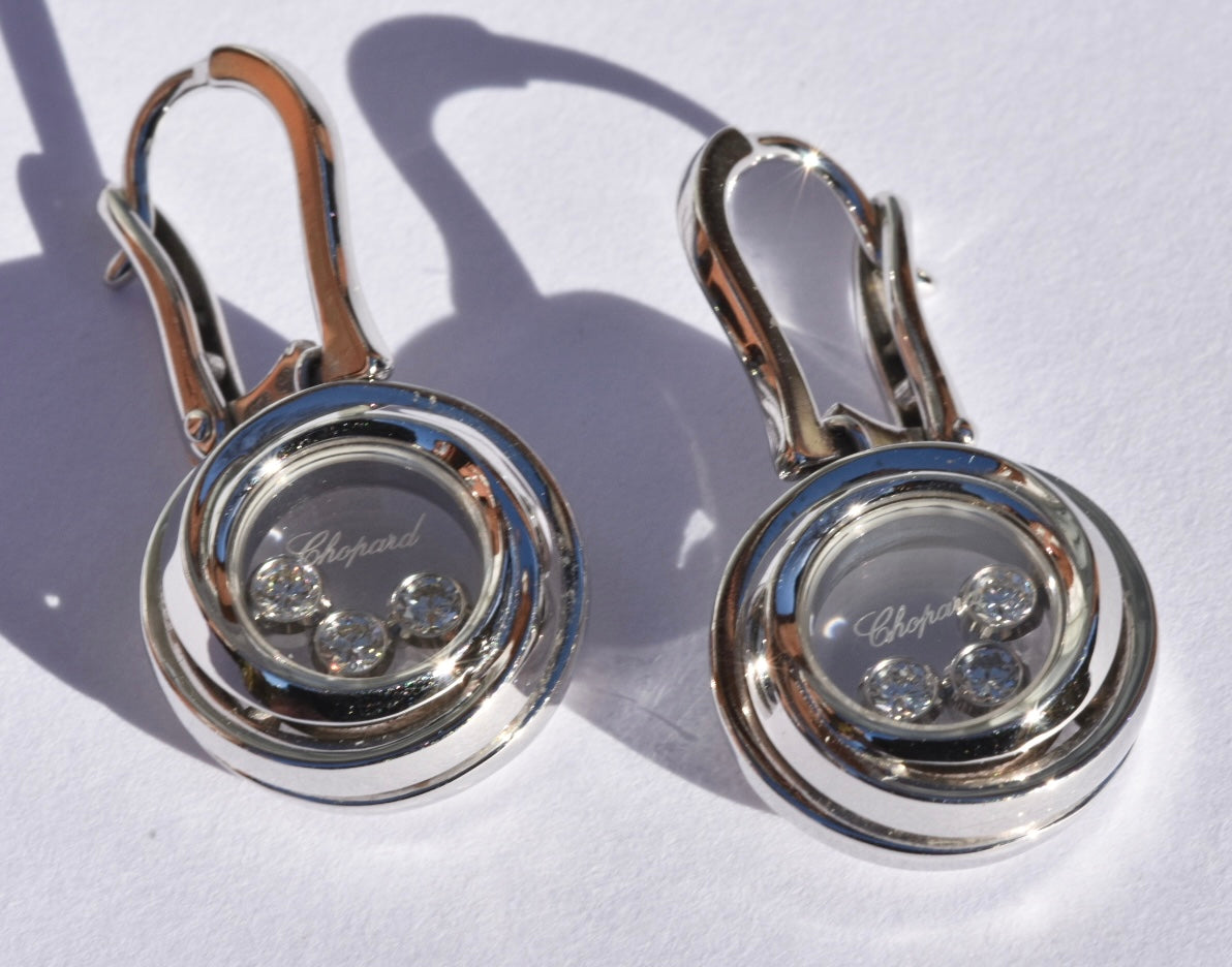 Chopard Happy Diamond Earrings 18k