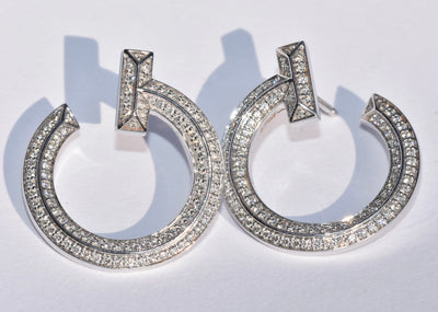 Tiffany & Co T Diamond Earrings