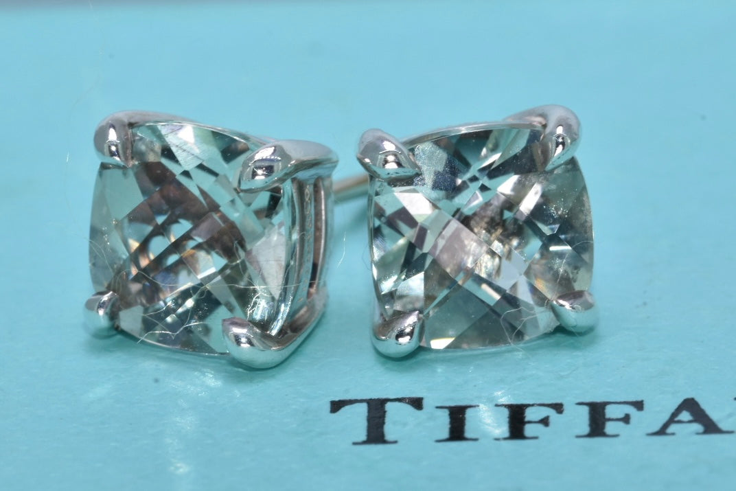 Tiffany & Co.  Green Quartz Prasiolite Earrings