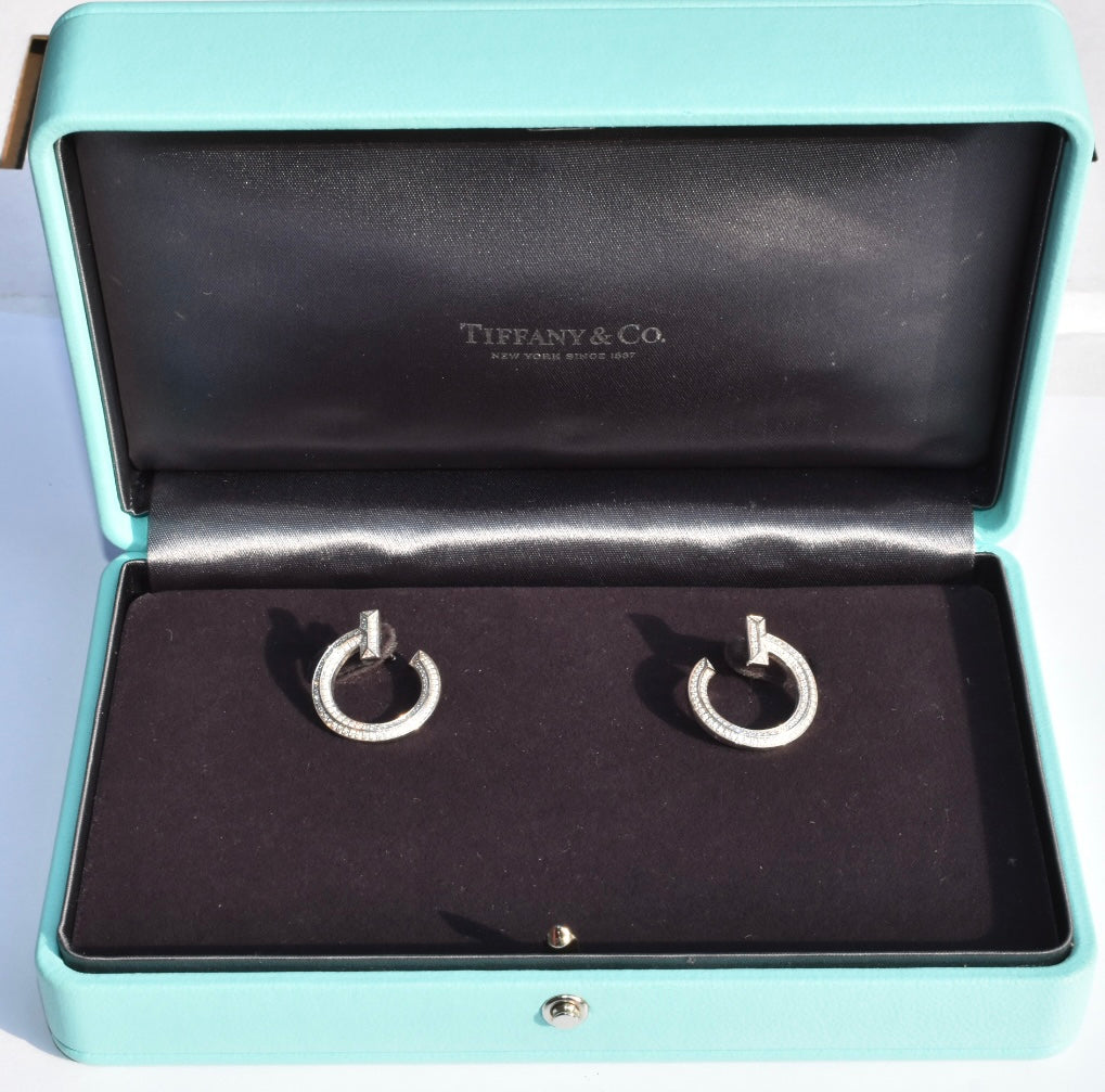 Tiffany & Co T Diamond Earrings