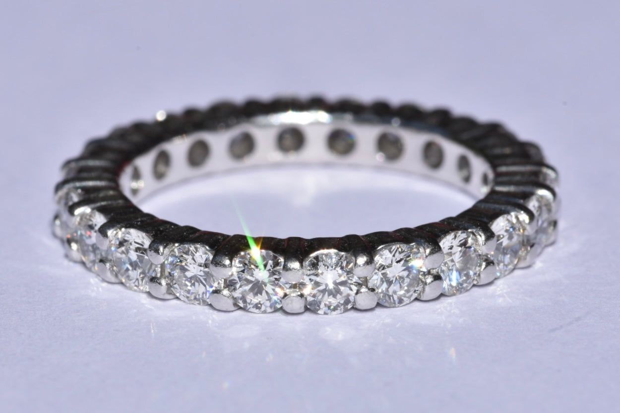 Platinum Diamond Eternity Ring 1.95 carat
