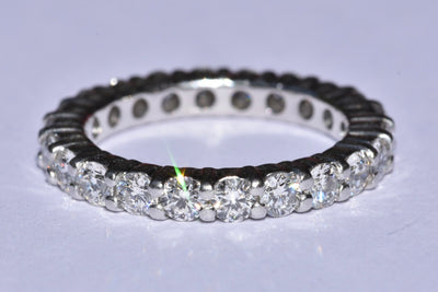 Platinum Diamond Eternity Ring 1.95 carat