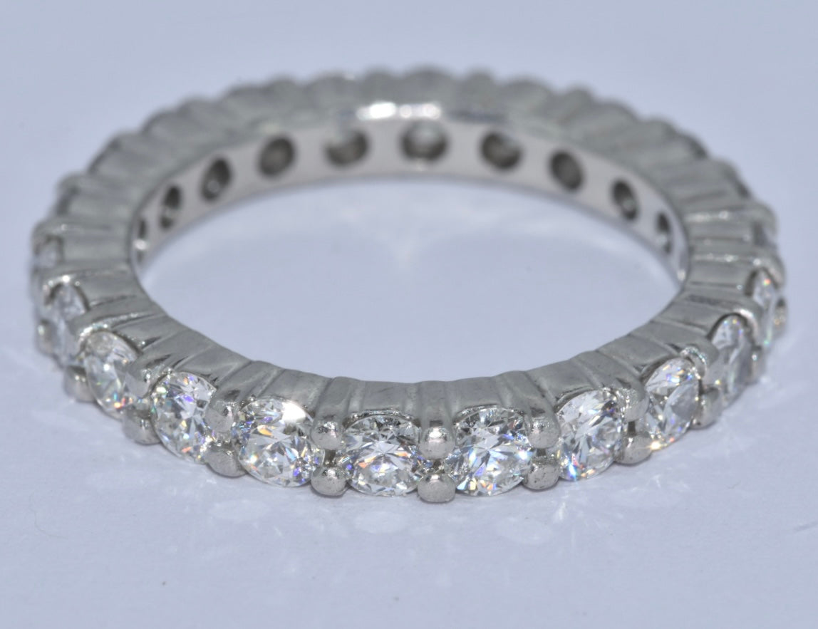 Platinum Diamond Eternity Ring 1.95 carat