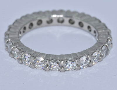 Platinum Diamond Eternity Ring 1.95 carat