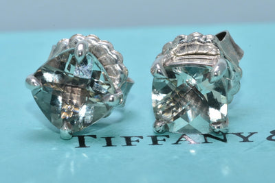 Tiffany & Co.  Green Quartz Prasiolite Earrings