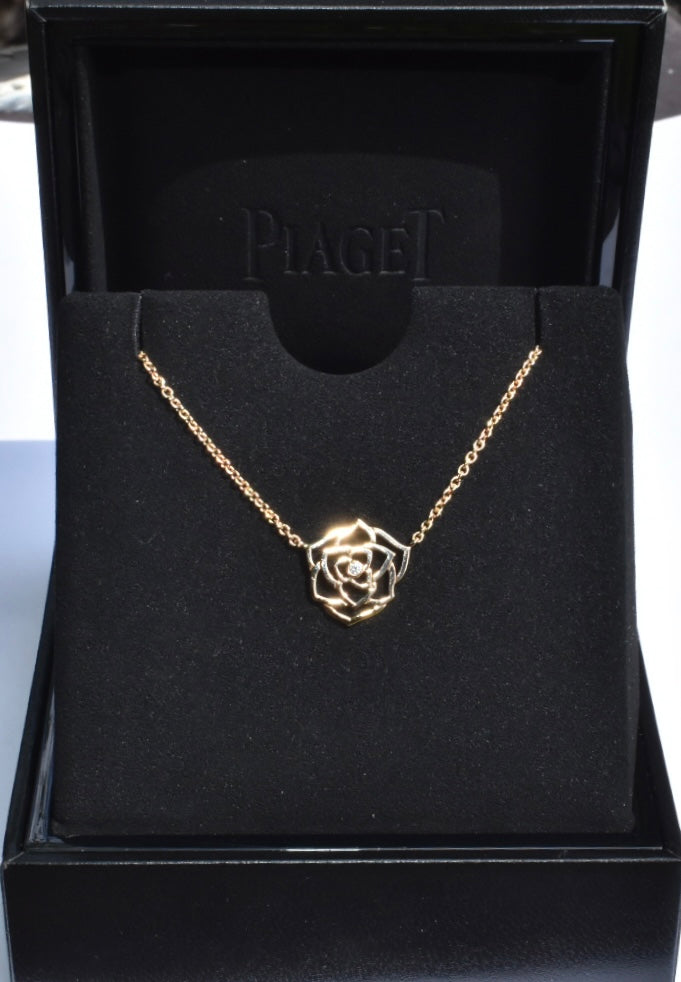 Piaget Rose Diamond Necklace 18k