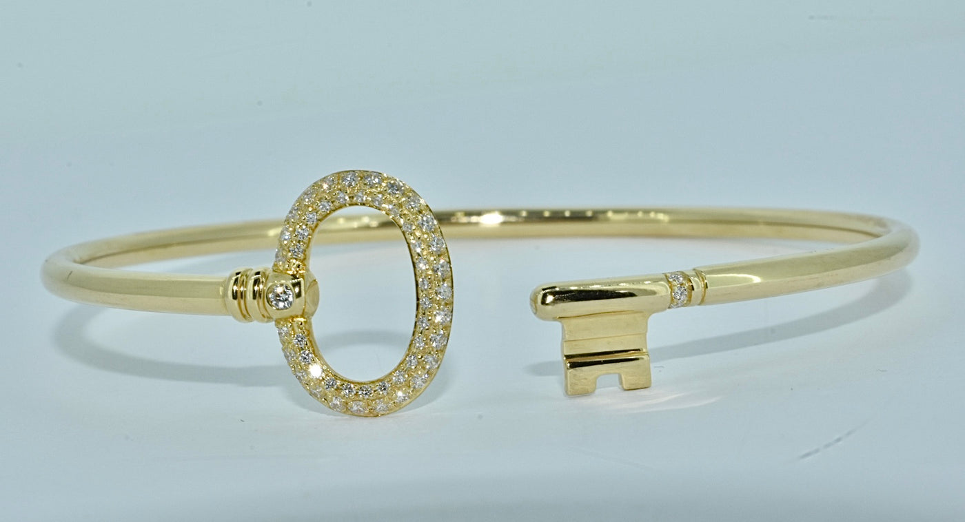 Tiffany & Co Key Diamond Bracelet 18k