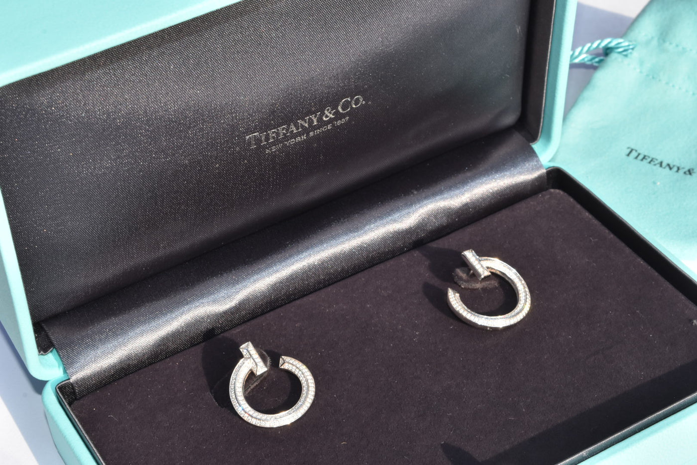 Tiffany & Co T Diamond Earrings