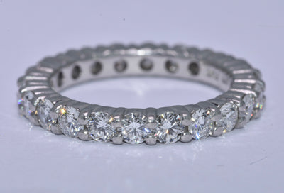 Platinum Diamond Eternity Ring 1.95 carat