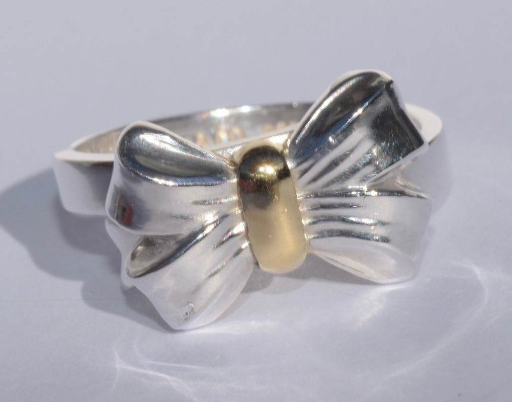 Tiffany & Co Bow Ring 925, 18k