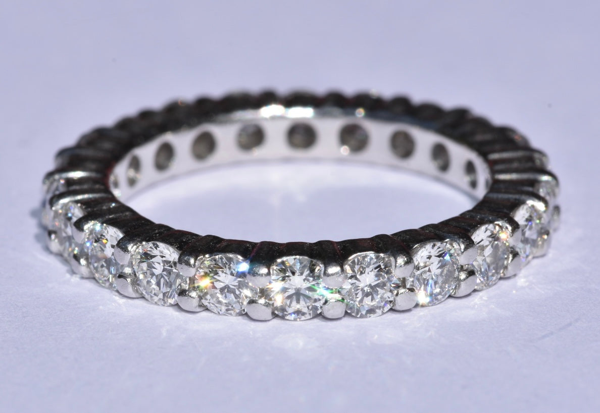 Platinum Diamond Eternity Ring 1.95 carat