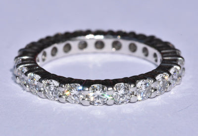 Platinum Diamond Eternity Ring 1.95 carat
