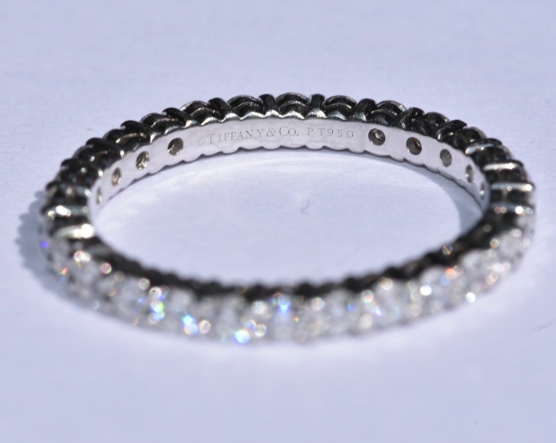 Tiffany & Co. Platinum Diamond Eternity Ring