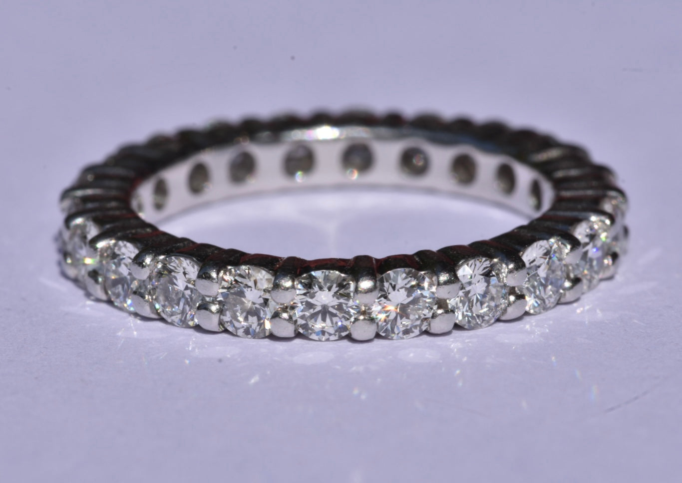 Platinum Diamond Eternity Ring 1.95 carat