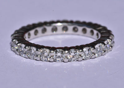 Platinum Diamond Eternity Ring 1.95 carat