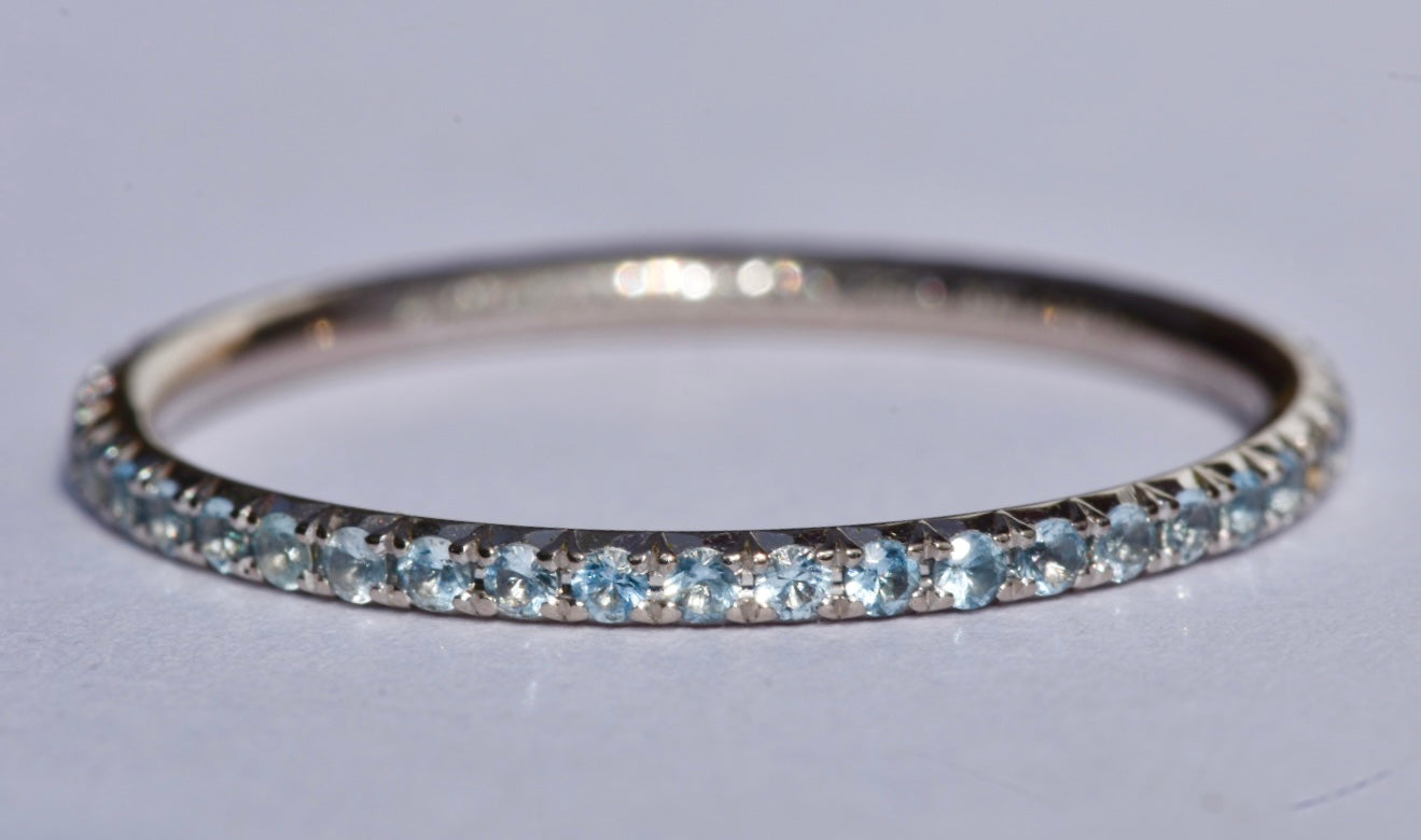 Tiffany & Co Soleste Full Sapphire Eternity Ring 18k