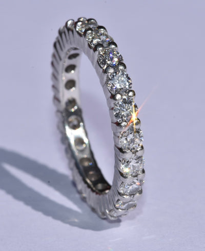 Platinum Diamond Eternity Ring 1.95 carat