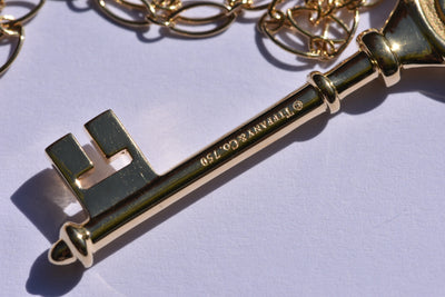 Tiffany & Co Key Diamond Necklace 18k