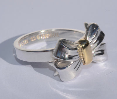 Tiffany & Co Bow Ring 925, 18k