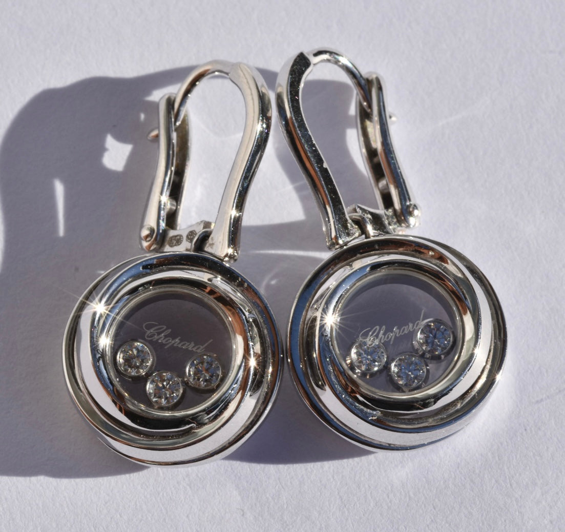 Chopard Happy Diamond Earrings 18k
