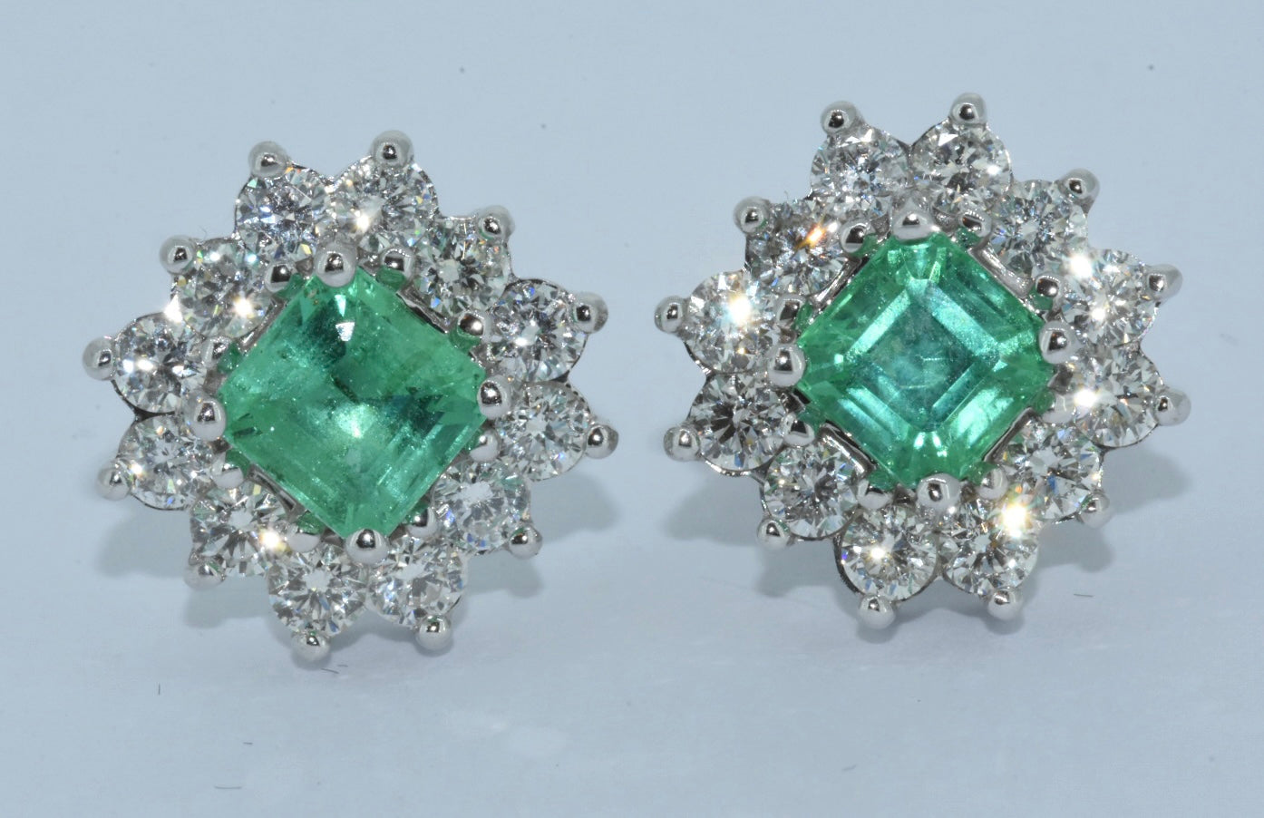 Emerald & Diamond Earrings